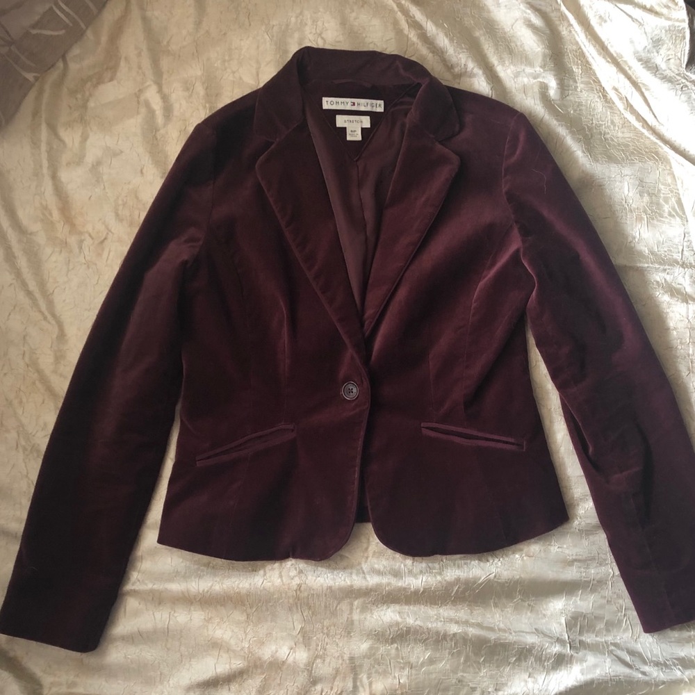 Tommy Hilfiger burgundy blazer -sz Small